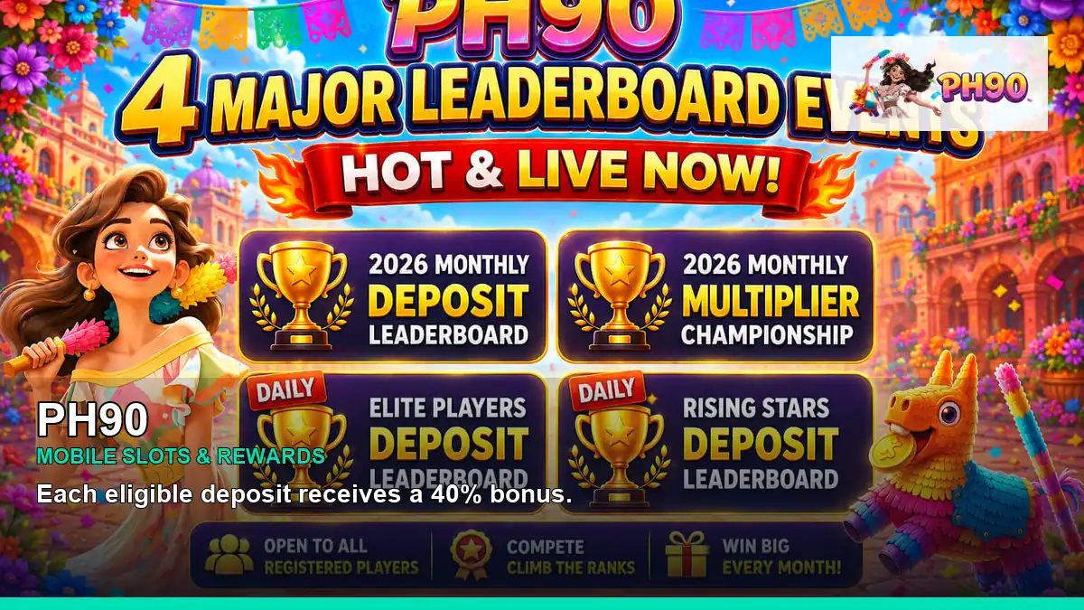 PH90 mobile slots promotion for Philippine players